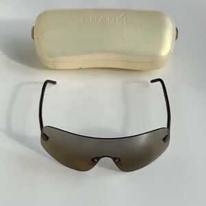 CHANEL Mask y2k Sunglasses Logo 4036 glasses archive hilton